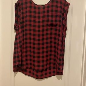 Loft capped sleeve blouse